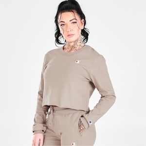 Champion Long-Sleeve Crop Tee
